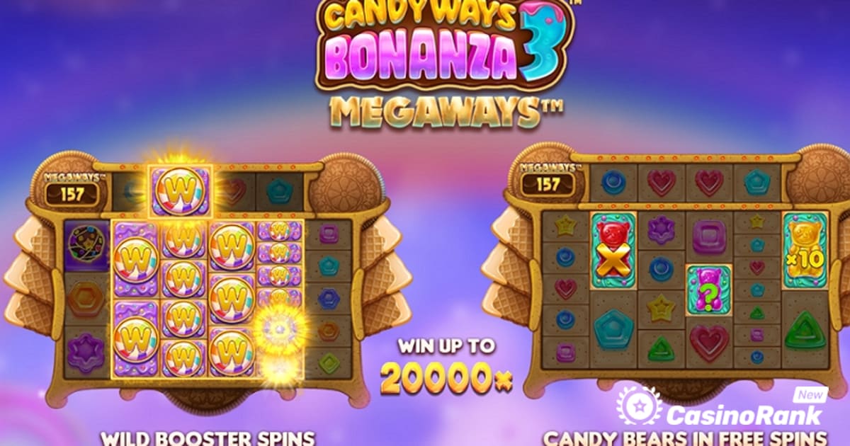 Stakelogic tarjoaa makeita kokemuksia Candyways Bonanza 3 Megawayssa